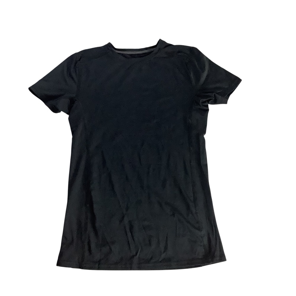 BCG Shirt Girls Size Medium 10-12 Black Short Sleeve Activewear Crew Neck